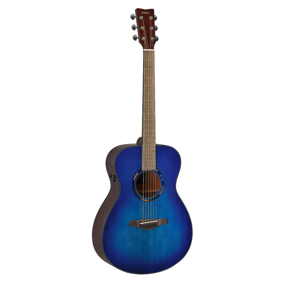 Đàn guitar acoustic điện Yamaha TAS1 E màu Ultra Marine – góc nghiêng 3/4 toàn thân
