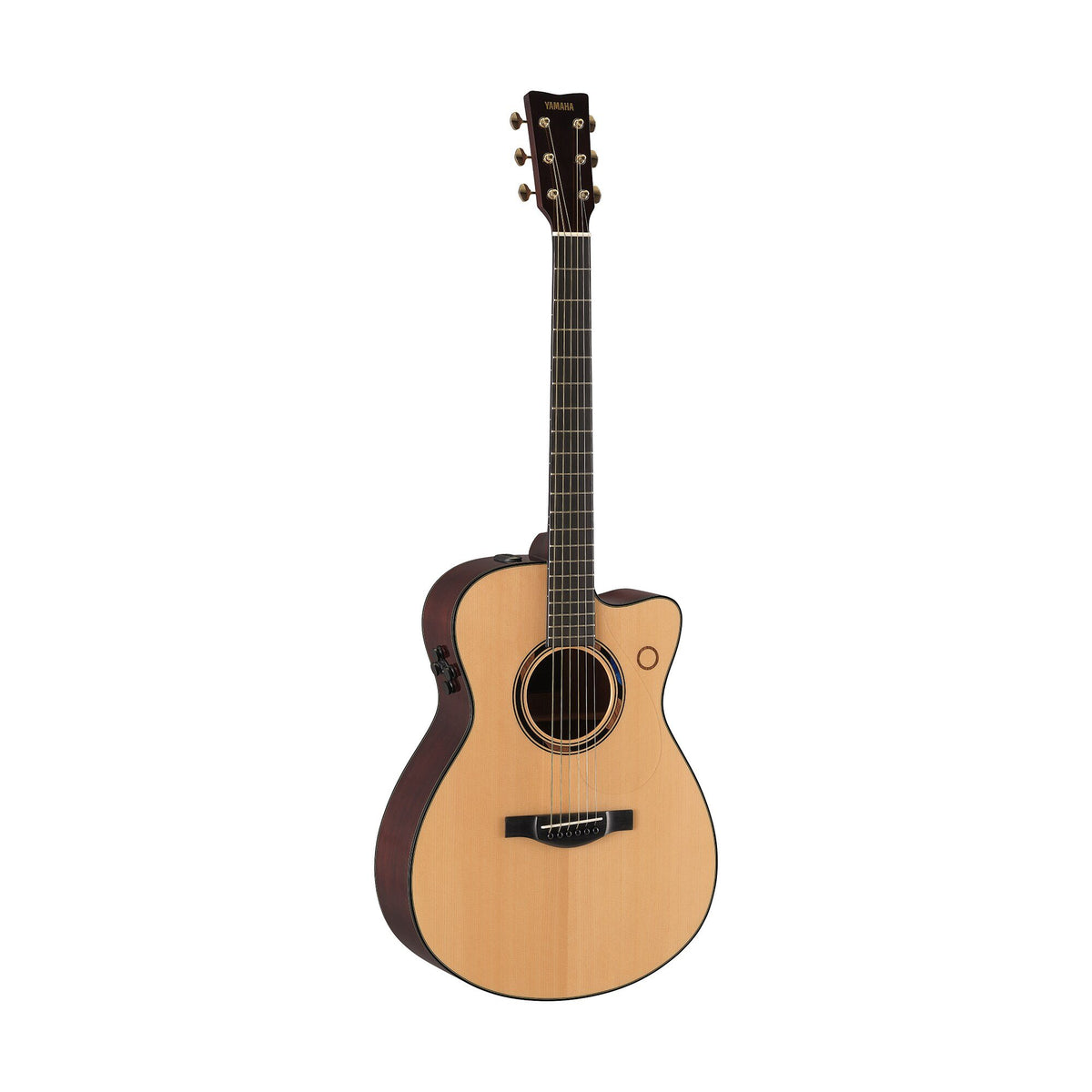 Đàn guitar acoustic điện Yamaha TAS3 C màu Natural – góc nghiêng 3/4 toàn thân