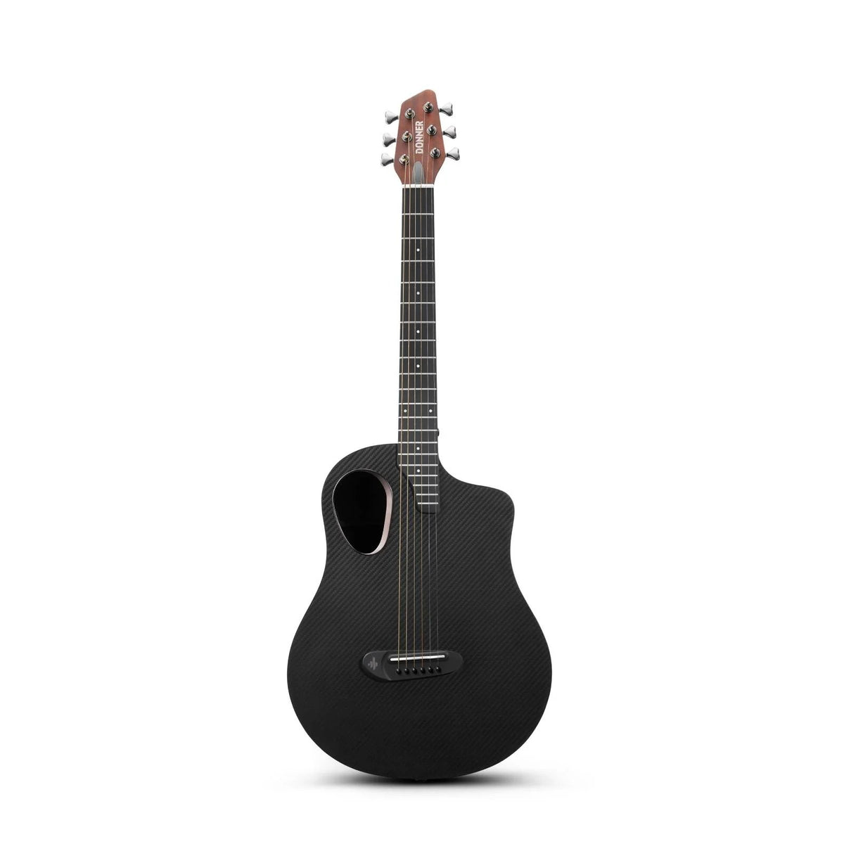 Đàn guitar acoustic Donner RISING-G1 màu Brown – mặt trước toàn thân