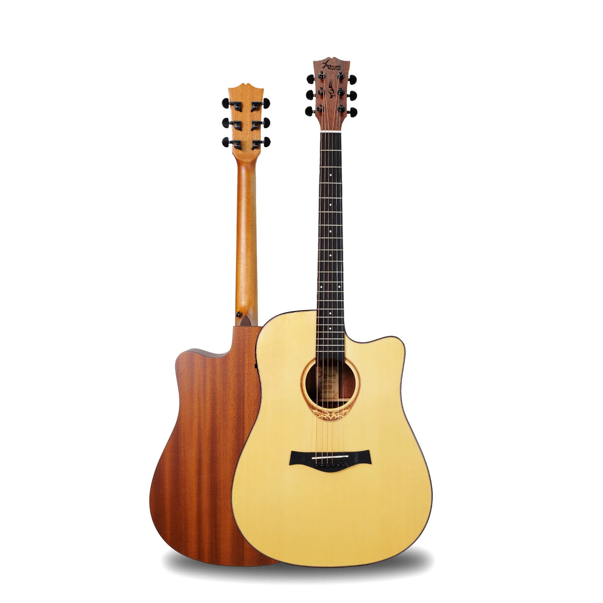 Đàn guitar acoustic Enya Amari 418C – mặt trước và mặt lưng