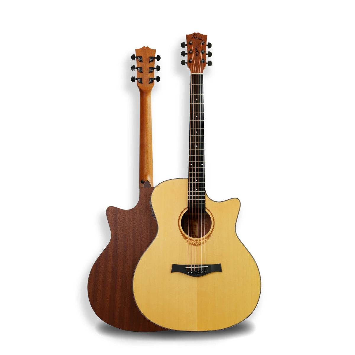 Đàn guitar acoustic Enya Amari 428C – mặt trước và mặt lưng