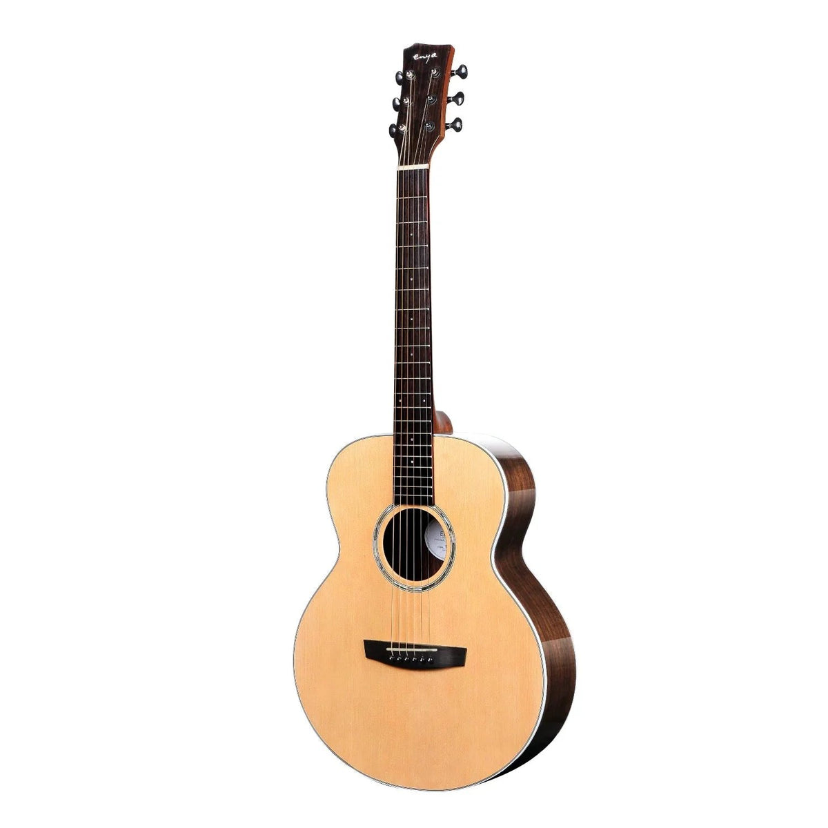 Đàn guitar acoustic Enya EM-Q1 – góc nghiêng 3/4 toàn thân