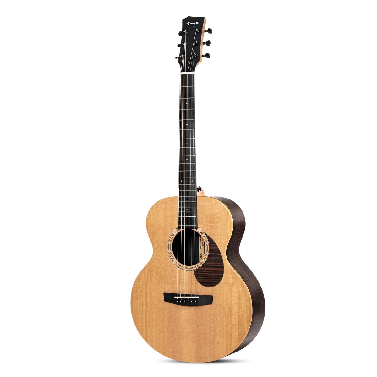 Đàn guitar acoustic Enya EM-X1 Pro Max – góc nghiêng 3/4 toàn thân