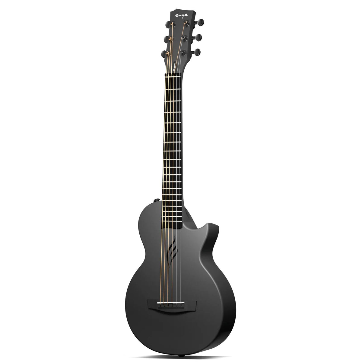 Đàn guitar acoustic Enya Nova Go Mini màu Black – mặt trước toàn thân
