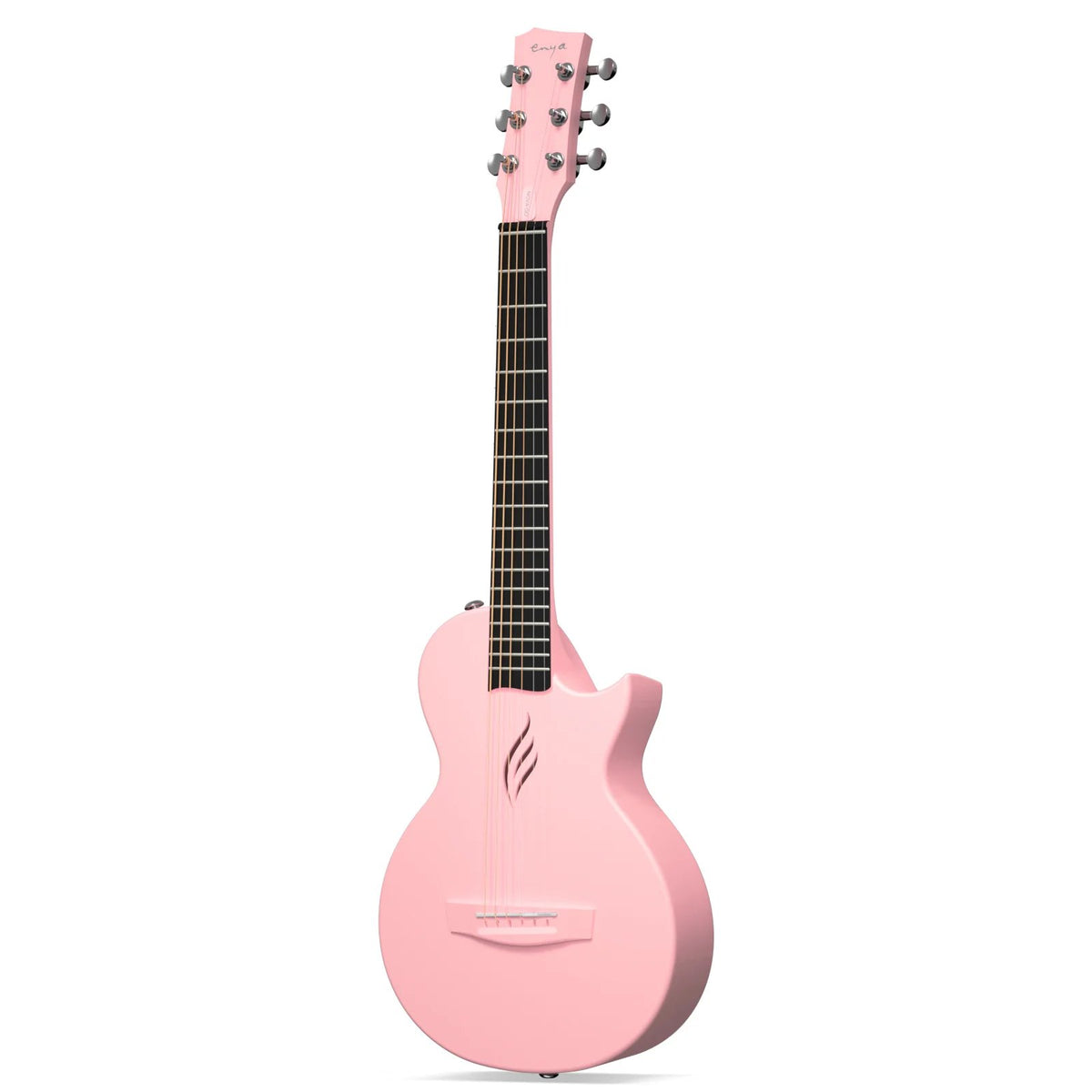 Đàn guitar acoustic Enya Nova Go Mini màu Pink – mặt trước toàn thân