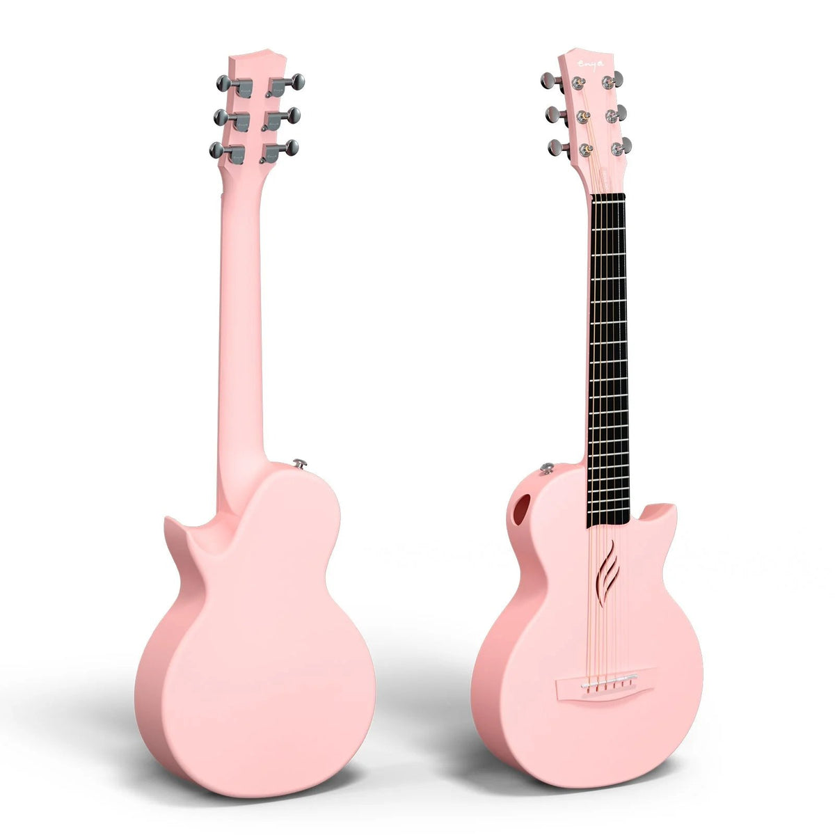 Đàn guitar acoustic Enya Nova Go Mini màu Pink – mặt trước và mặt lưng