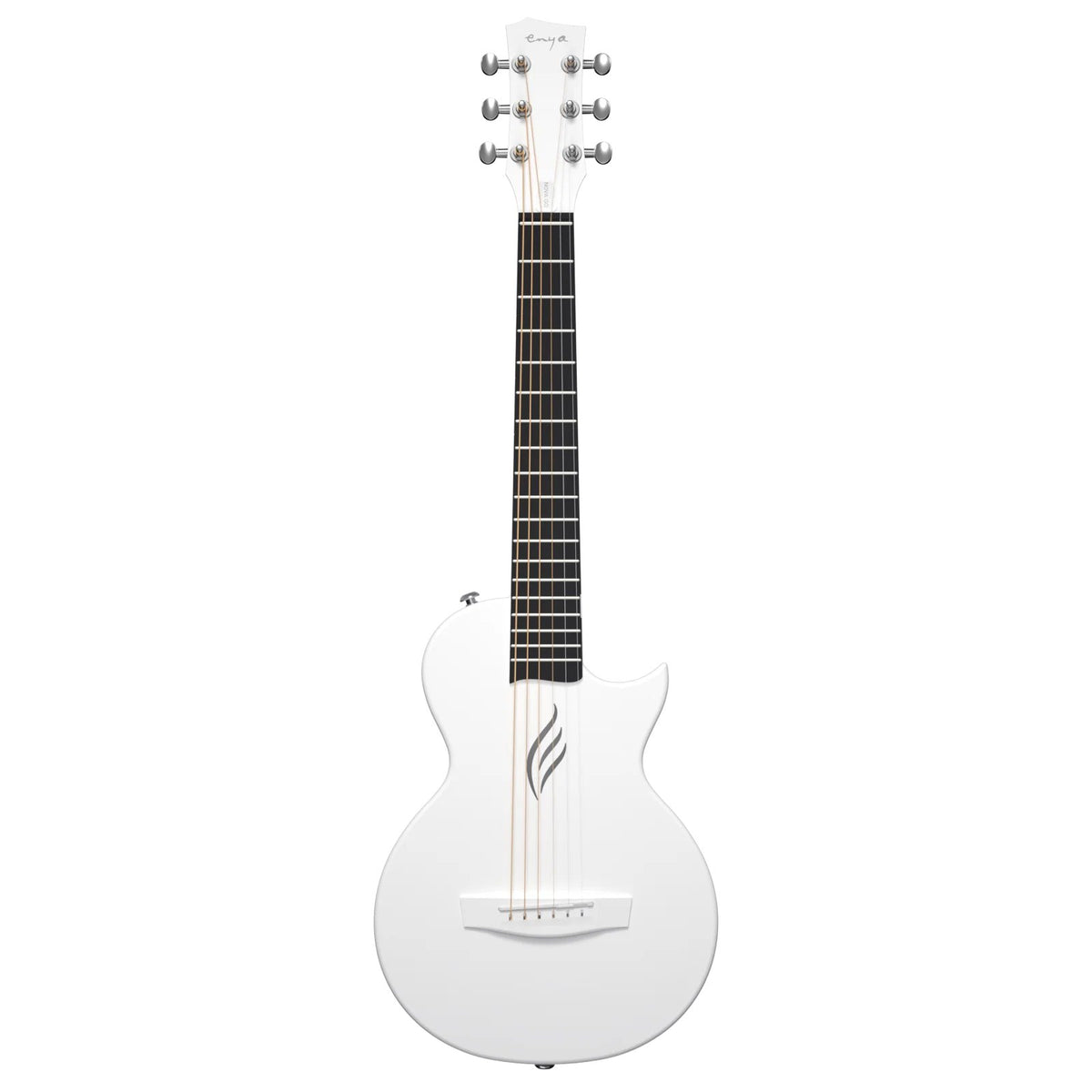 Đàn guitar acoustic Enya Nova Go Mini màu White – mặt trước toàn thân