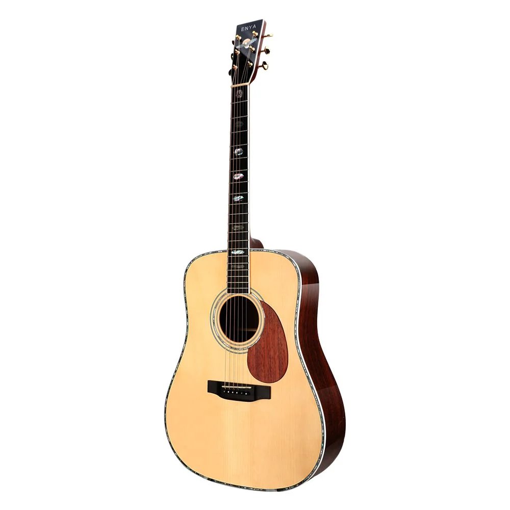 Đàn guitar acoustic Enya T10 D – góc nghiêng 3/4 toàn thân