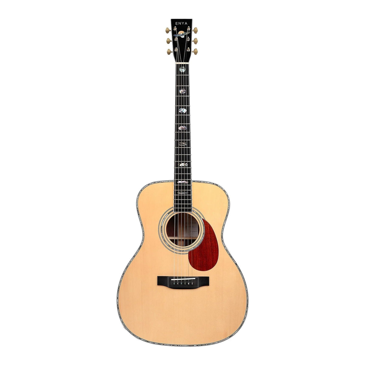 Đàn guitar acoustic Enya T10 OM – mặt trước toàn thân