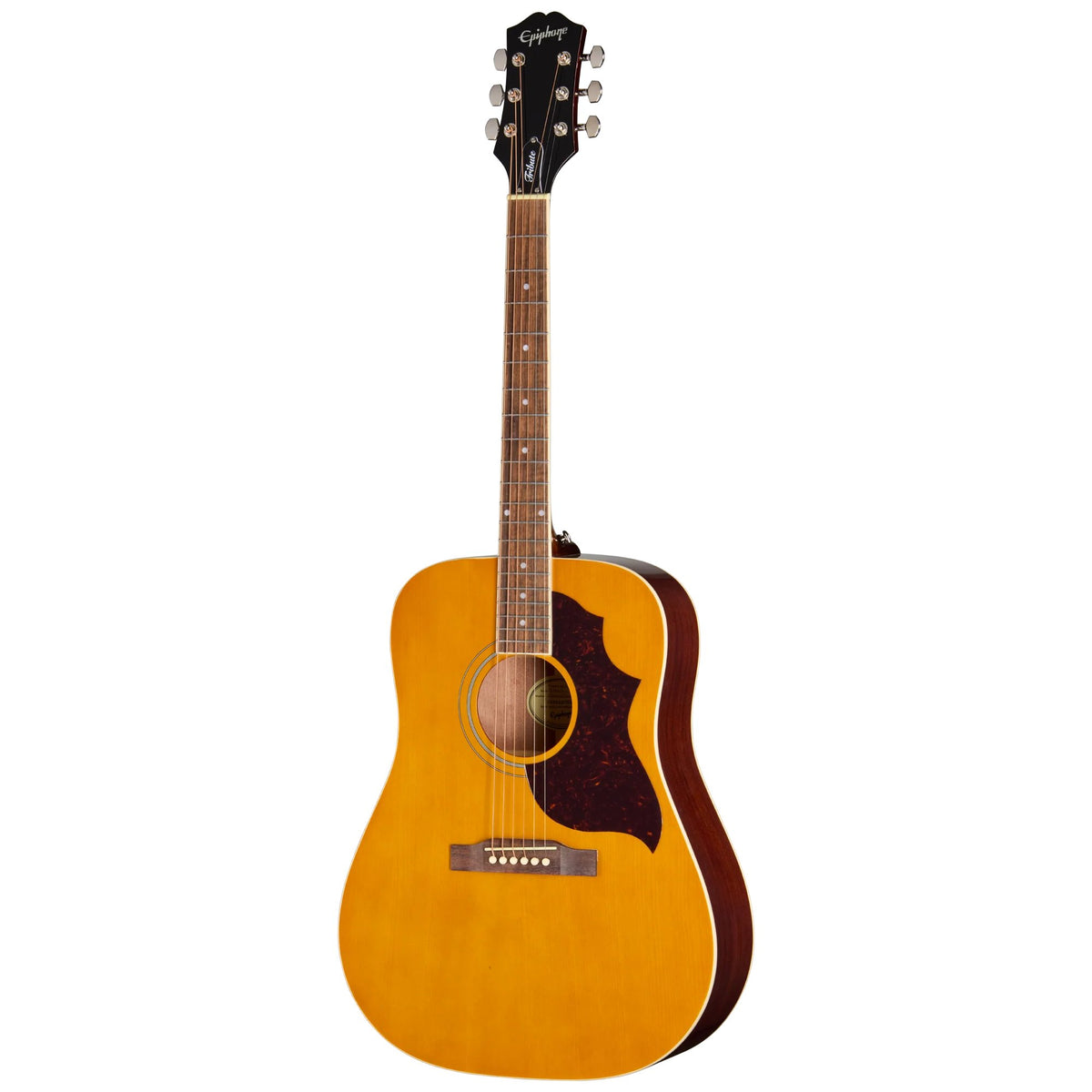 Đàn guitar acoustic Epiphone Hummingbird Tribute màu Antique Natural – mặt trước toàn thân