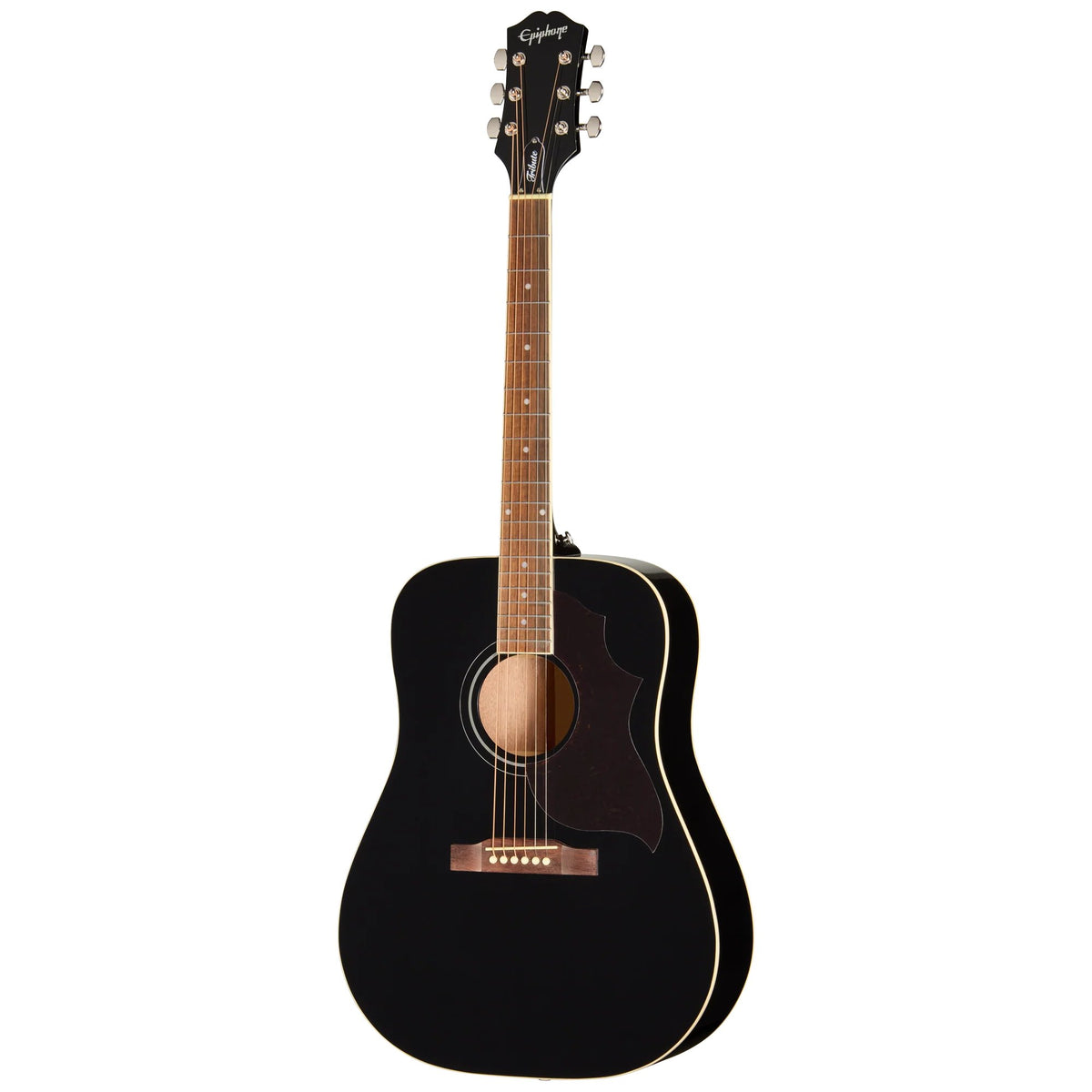Đàn guitar acoustic Epiphone Hummingbird Tribute màu Ebony – mặt trước toàn thân