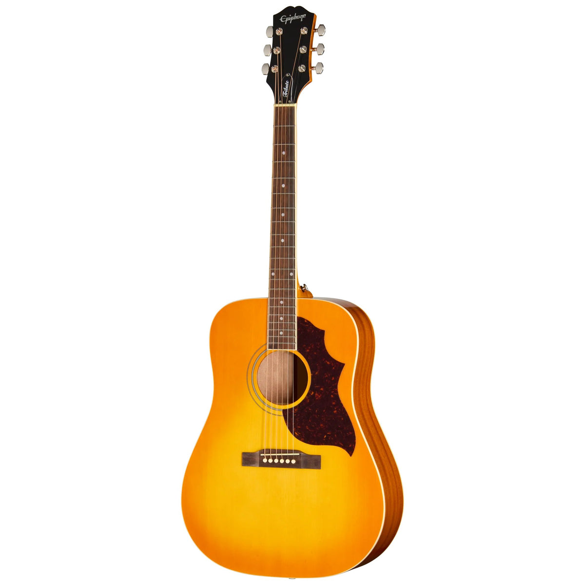 Đàn guitar acoustic Epiphone Hummingbird Tribute màu Heritage Cherry Sunburst – mặt trước toàn thân