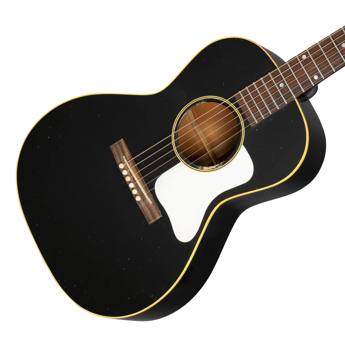 Đàn guitar acoustic Gibson 1933 L-00 màu Ebony Light Aged – thùng đàn chụp nghiêng