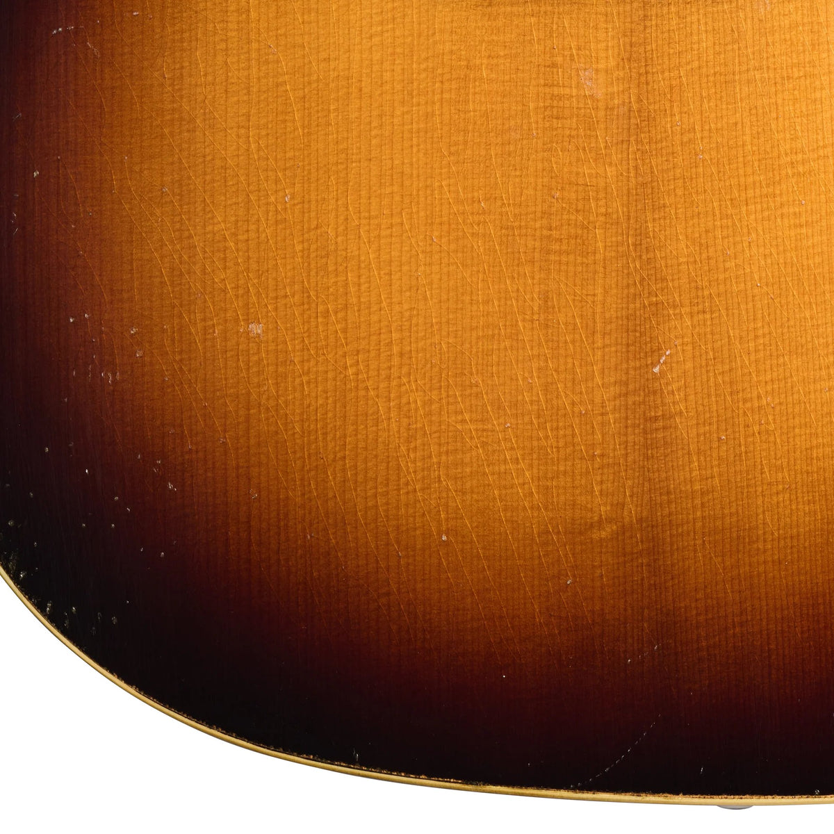 Đàn guitar acoustic Gibson 1936 Advanced Jumbo Reissue màu Heavy Aged Vintage Sunburst – cận chi tiết hoàn thiện (góc 2)