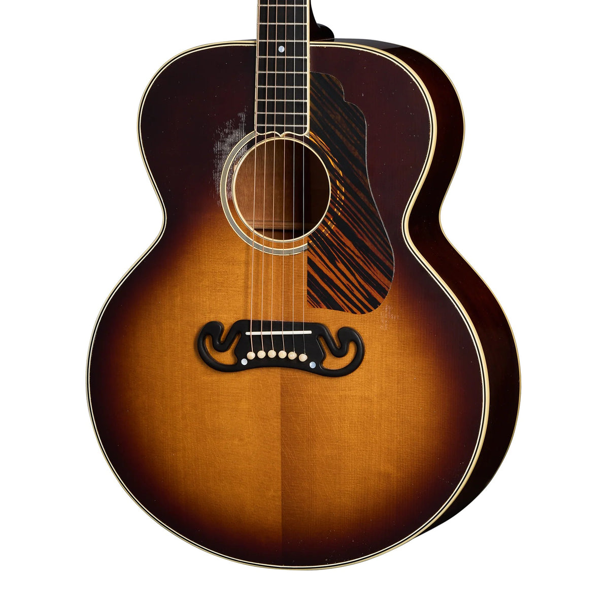 Đàn guitar acoustic Gibson 1939 SJ-100 màu Heavy Aged Faded Vintage Sunburst – cận thùng đàn mặt trước