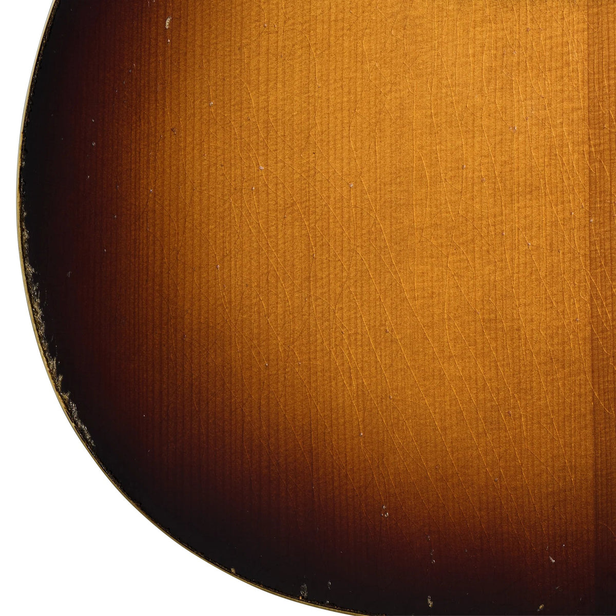 Đàn guitar acoustic Gibson 1942 Banner J-45 Reissue màu Heavy Aged Vintage Sunburst – cận chi tiết hoàn thiện (góc 2)