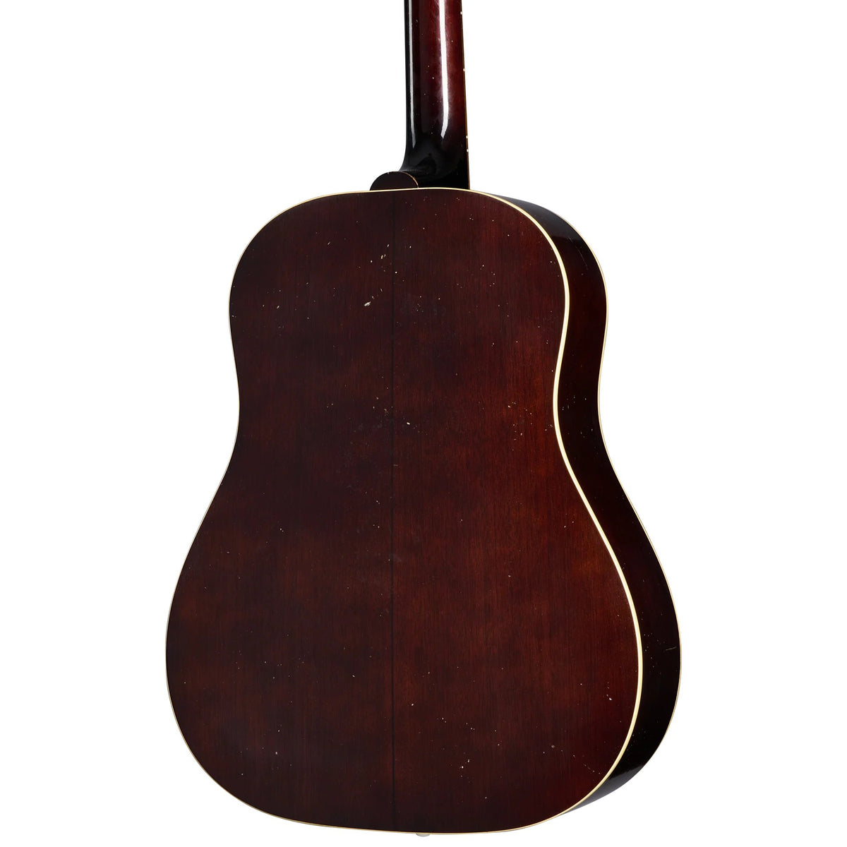 Đàn guitar acoustic Gibson 1942 Banner J-45 Reissue màu Heavy Aged Vintage Sunburst – cận vân gỗ mặt lưng