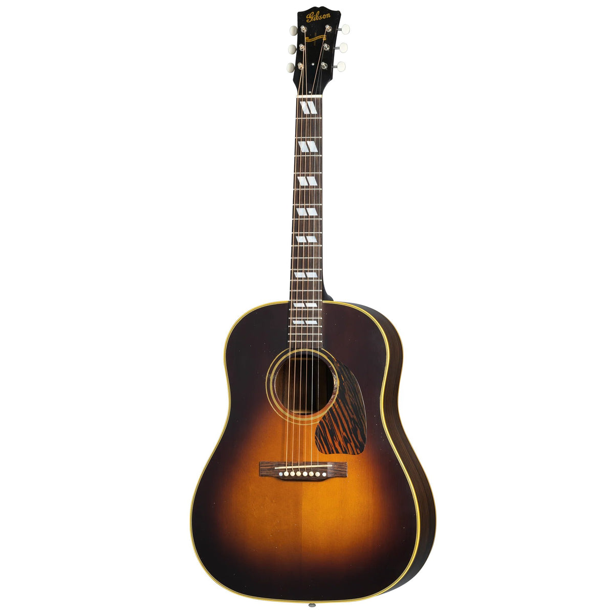 Đàn guitar acoustic Gibson 1942 Banner Southern Jumbo Reissue màu Light Aged Vintage Sunburst – mặt trước toàn thân