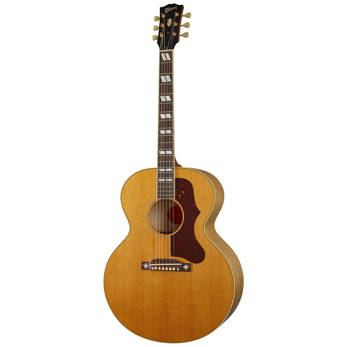 Đàn guitar acoustic Gibson 1952 J-185 Reissue màu Antique Natural – mặt trước toàn thân