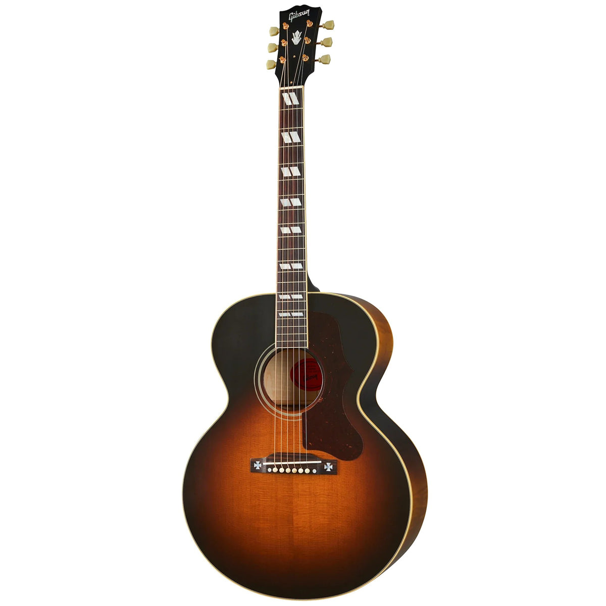 Đàn guitar acoustic Gibson 1952 J-185 Reissue màu Vintage Sunburst – mặt trước toàn thân