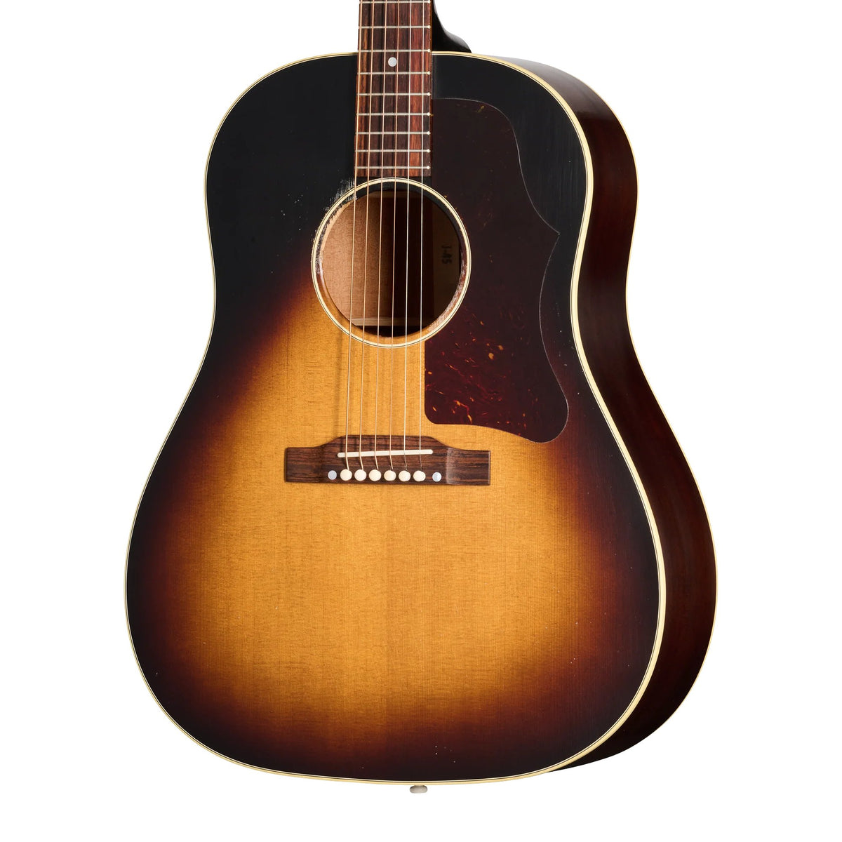 Đàn guitar acoustic Gibson 1955 J-45 màu Light Aged Vintage Sunburst – cận thùng đàn mặt trước