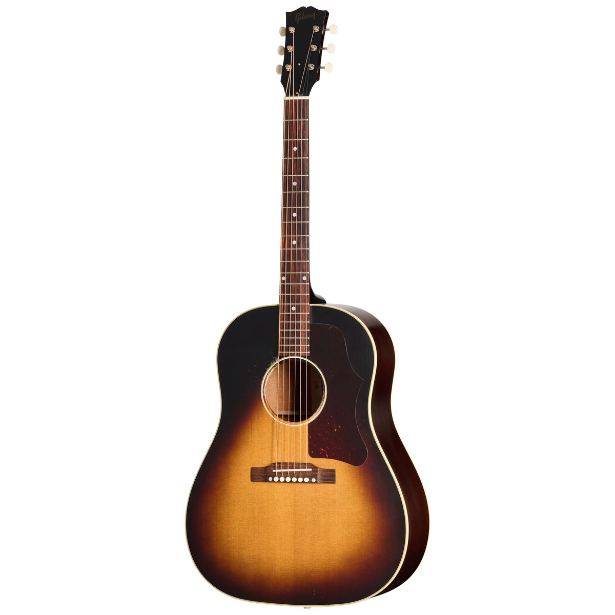 Đàn guitar acoustic Gibson 1955 J-45 màu Light Aged Vintage Sunburst – mặt trước toàn thân
