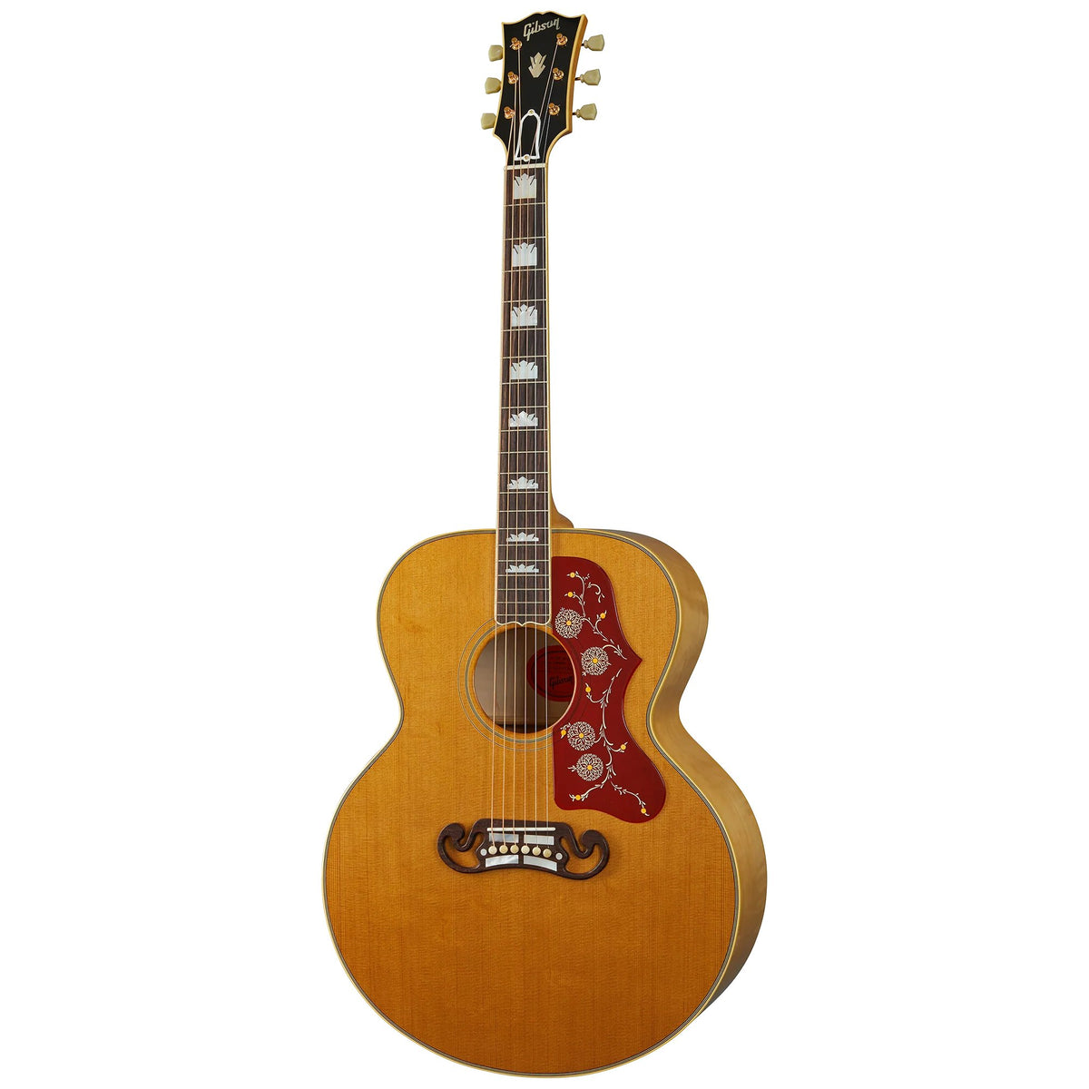 Đàn guitar acoustic Gibson 1957 SJ-200 màu Antique Natural – mặt trước toàn thân