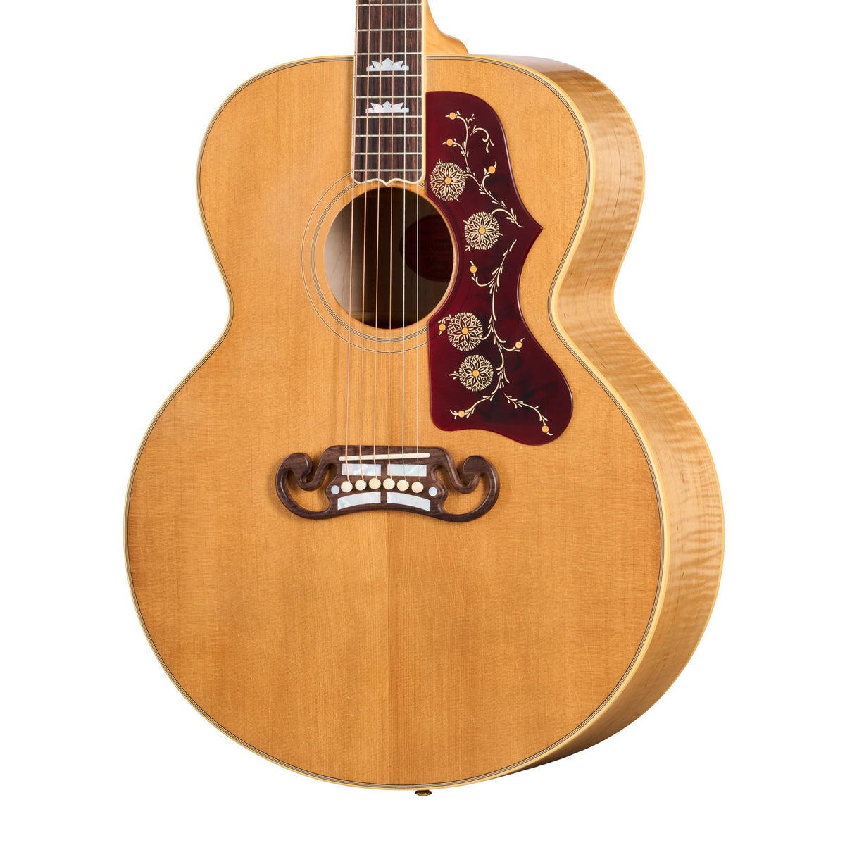 Đàn guitar acoustic Gibson 1957 SJ-200 màu Light Aged Dark Natural – cận thùng đàn mặt trước