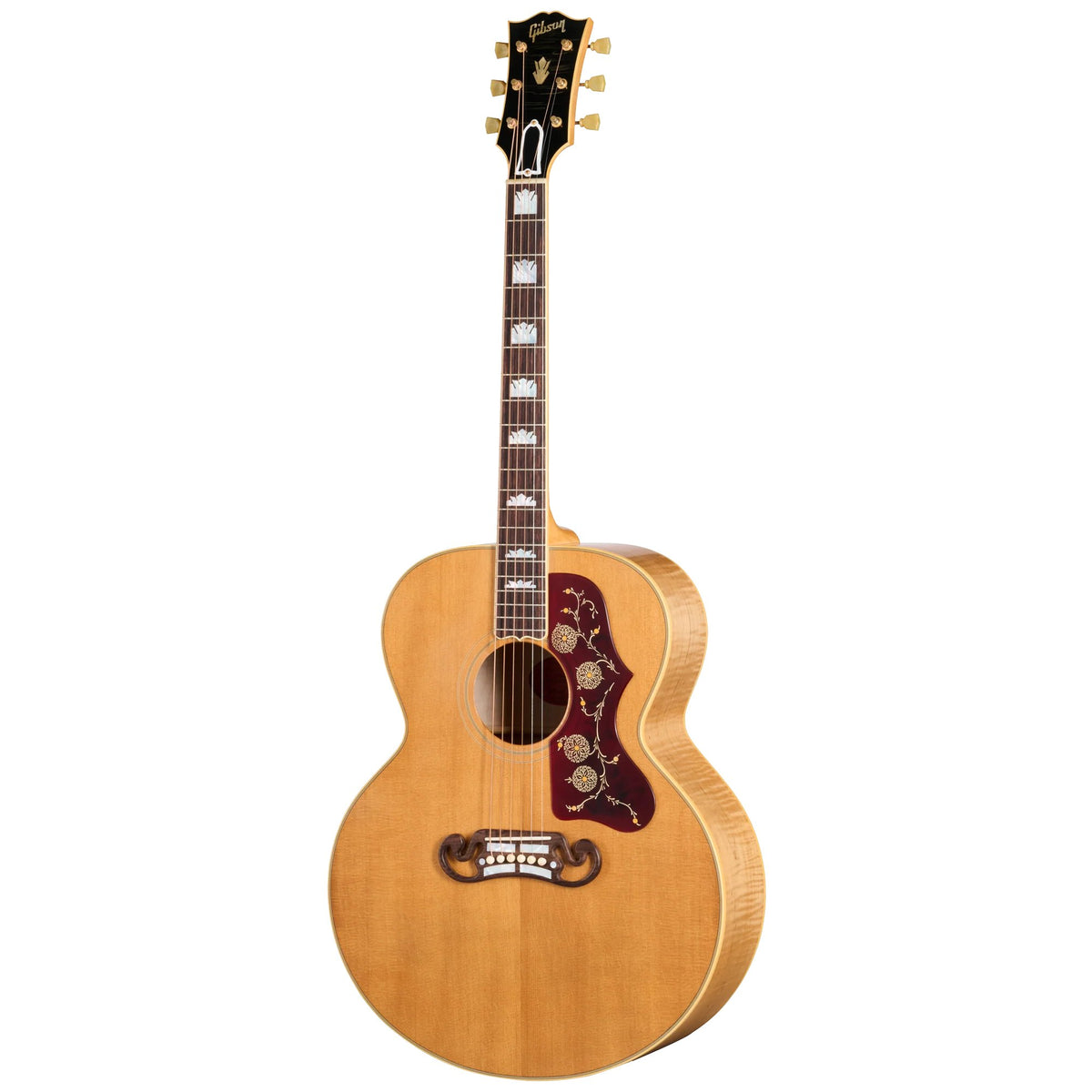 Đàn guitar acoustic Gibson 1957 SJ-200 màu Light Aged Dark Natural – mặt trước toàn thân