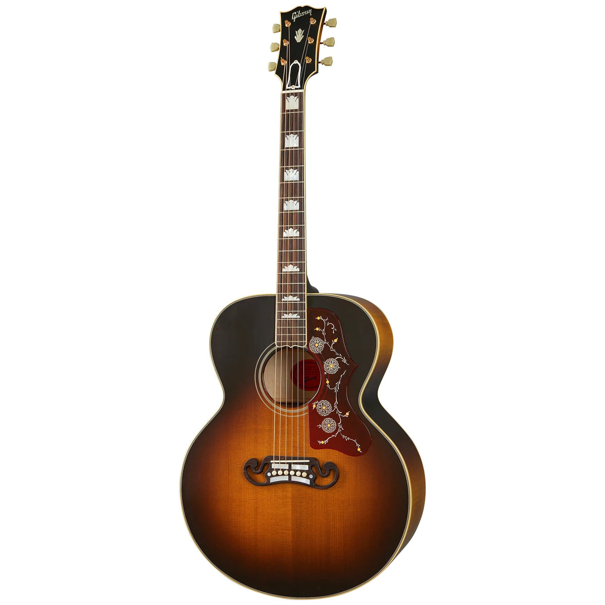 Đàn guitar acoustic Gibson 1957 SJ-200 màu Vintage Sunburst – mặt trước toàn thân