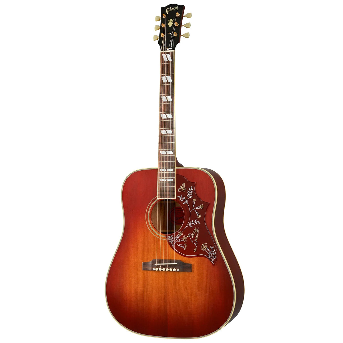 Đàn guitar acoustic Gibson 1960 Hummingbird Reissue màu Heritage Cherry Sunburst – mặt trước toàn thân