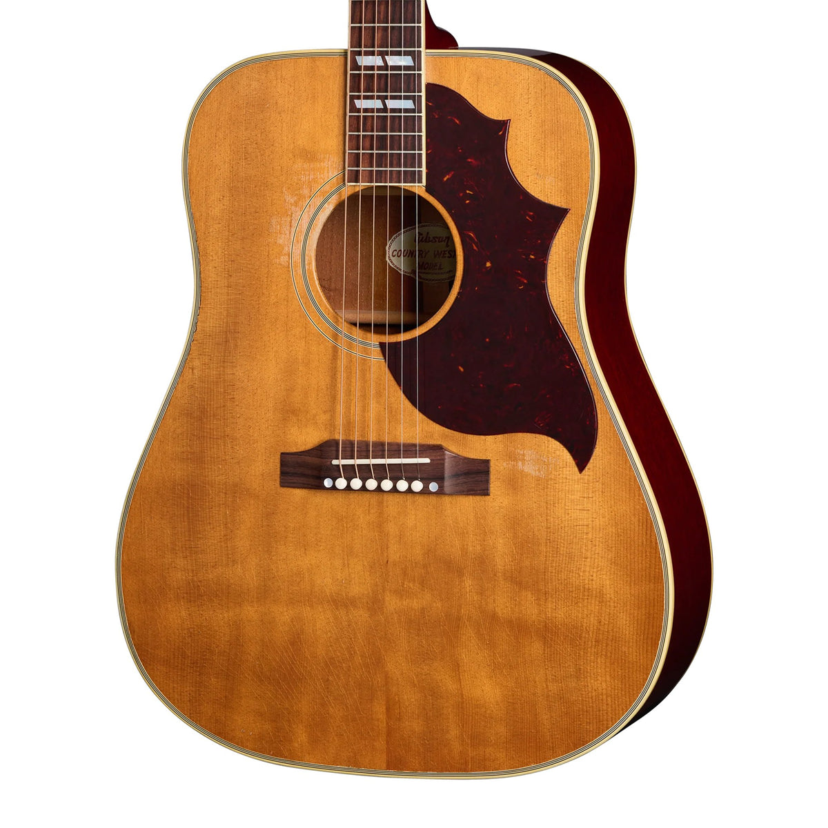 Đàn guitar acoustic Gibson 1963 Country Western màu Heavy Aged Smoked Natural – cận thùng đàn mặt trước