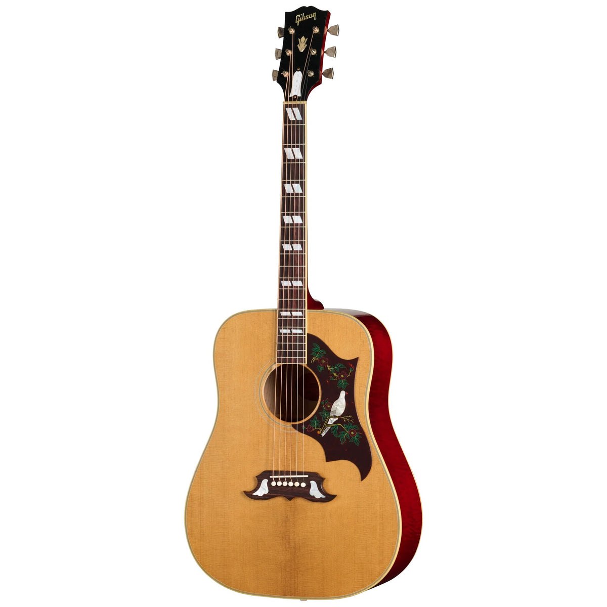 Đàn guitar acoustic Gibson 1963 Dove màu Light Aged Dark Natural – mặt trước toàn thân