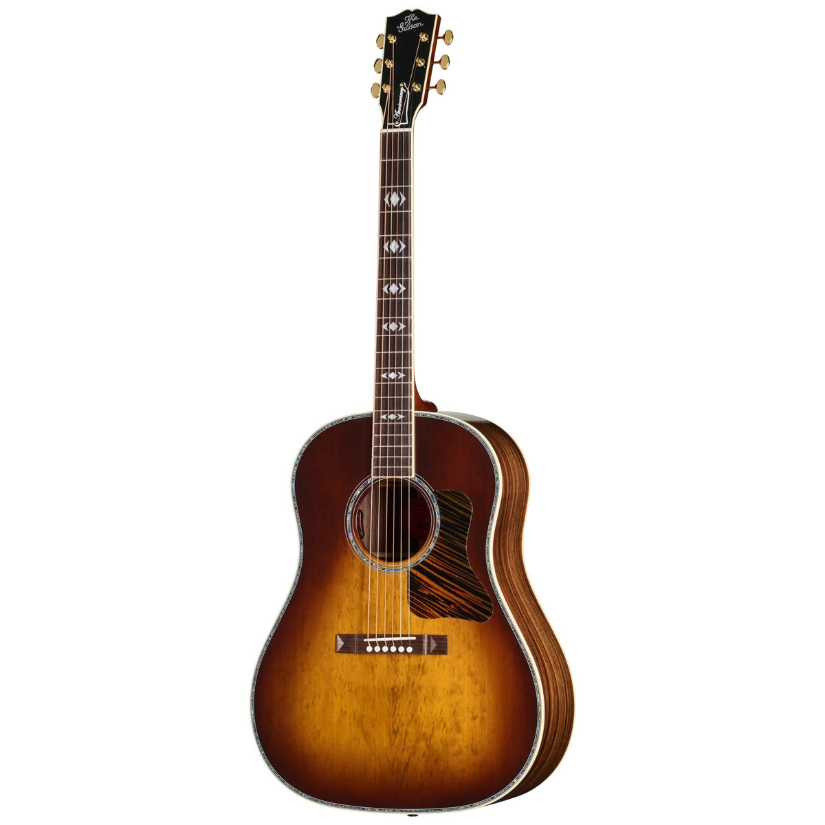 Đàn guitar acoustic Gibson Advanced Jumbo Anniversary Limited Edition màu Cremona Burst – mặt trước toàn thân