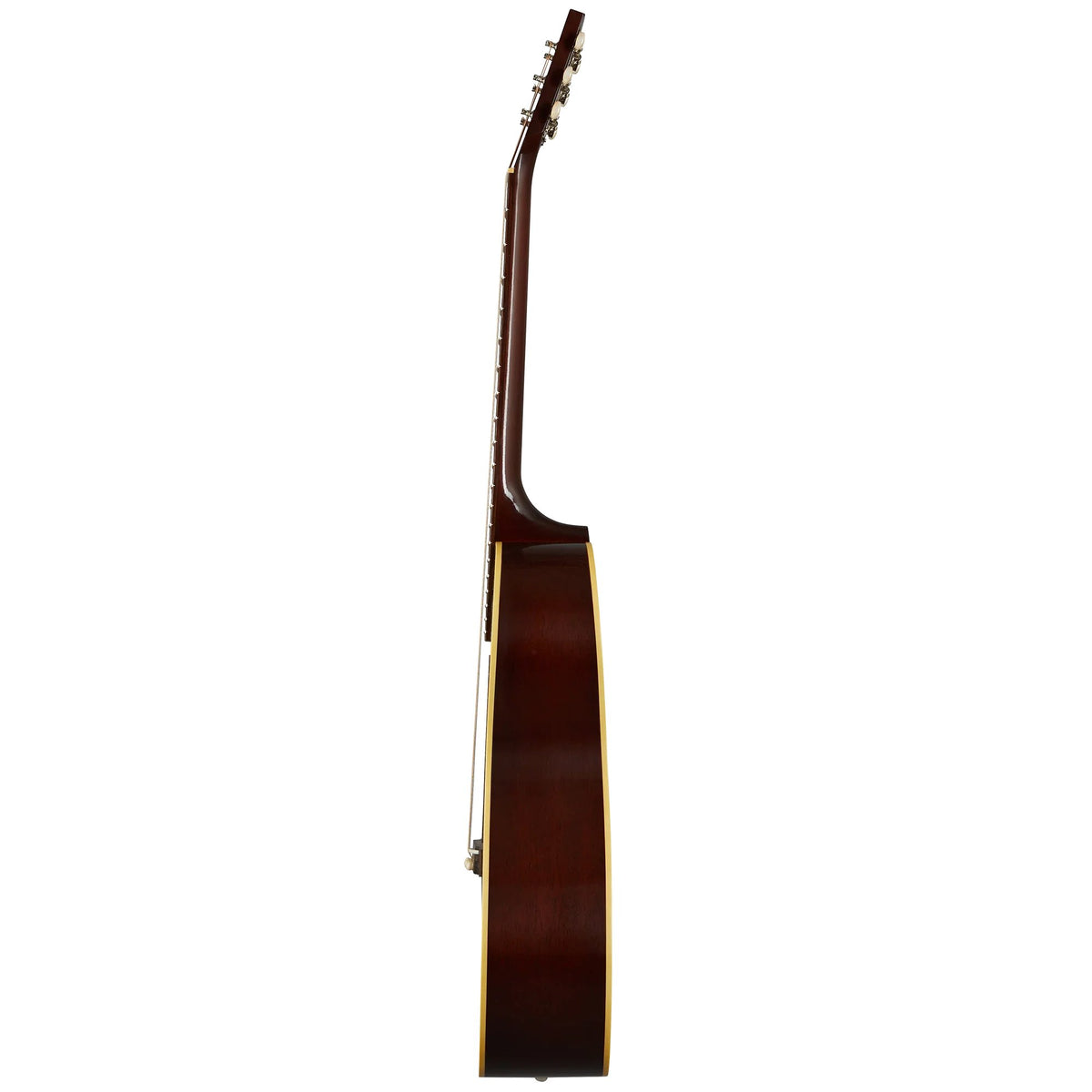 Đàn guitar acoustic Gibson Custom 1942 Banner LG-2 màu Vintage Sunburst – cận hông đàn