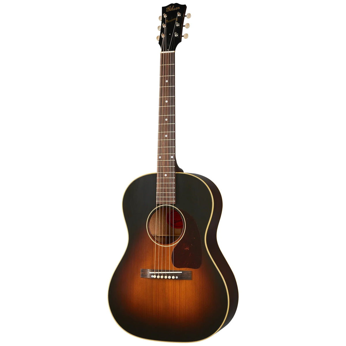 Đàn guitar acoustic Gibson Custom 1942 Banner LG-2 màu Vintage Sunburst – mặt trước toàn thân
