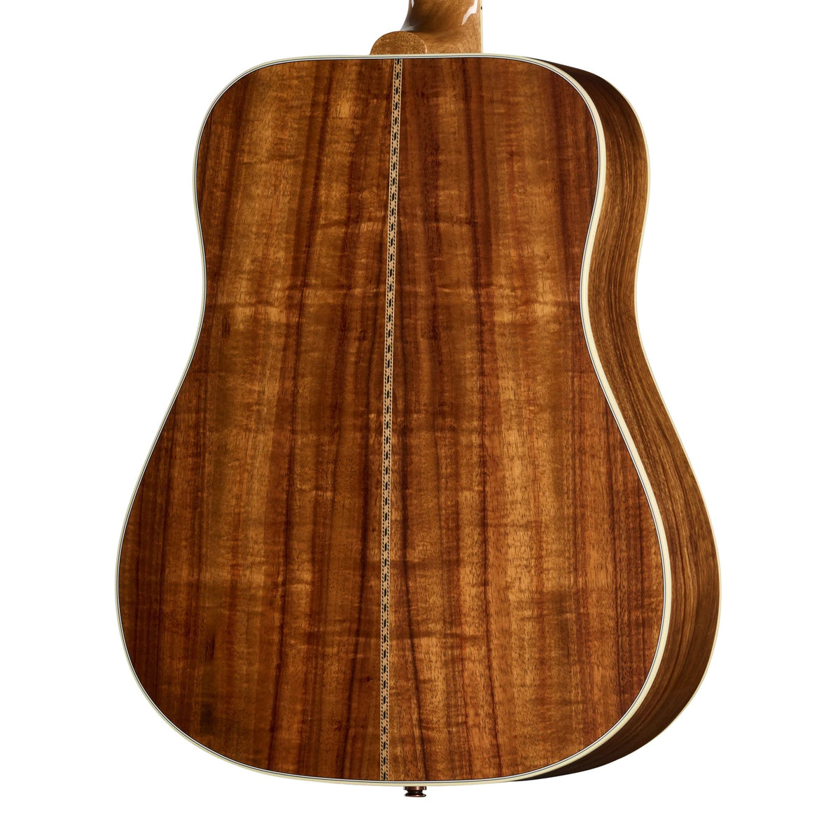 Đàn guitar acoustic Gibson Custom Hummingbird Elegant Koa màu Honey Burst – cận vân gỗ mặt lưng