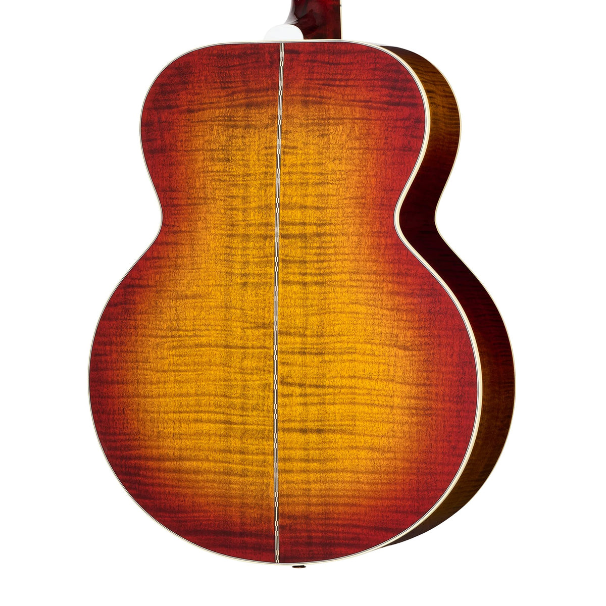 Đàn guitar acoustic Gibson Custom SJ-200 5A Maple màu Wildfire Burst – cận vân gỗ mặt lưng