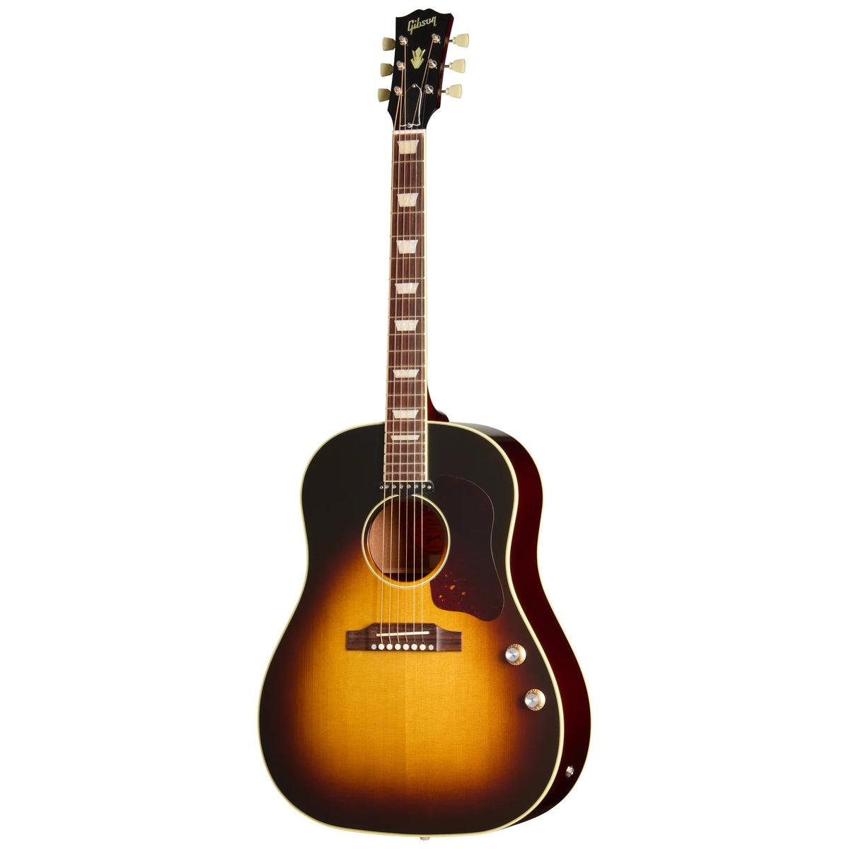 Đàn guitar acoustic Gibson J-160E Original màu Vintage Sunburst – mặt trước toàn thân
