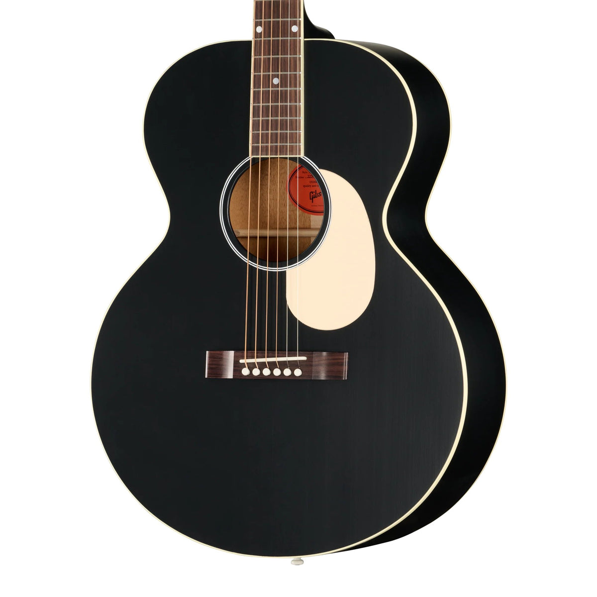 Đàn guitar acoustic Gibson J-185 Century 12-Fret màu Ebony – cận thùng đàn mặt trước