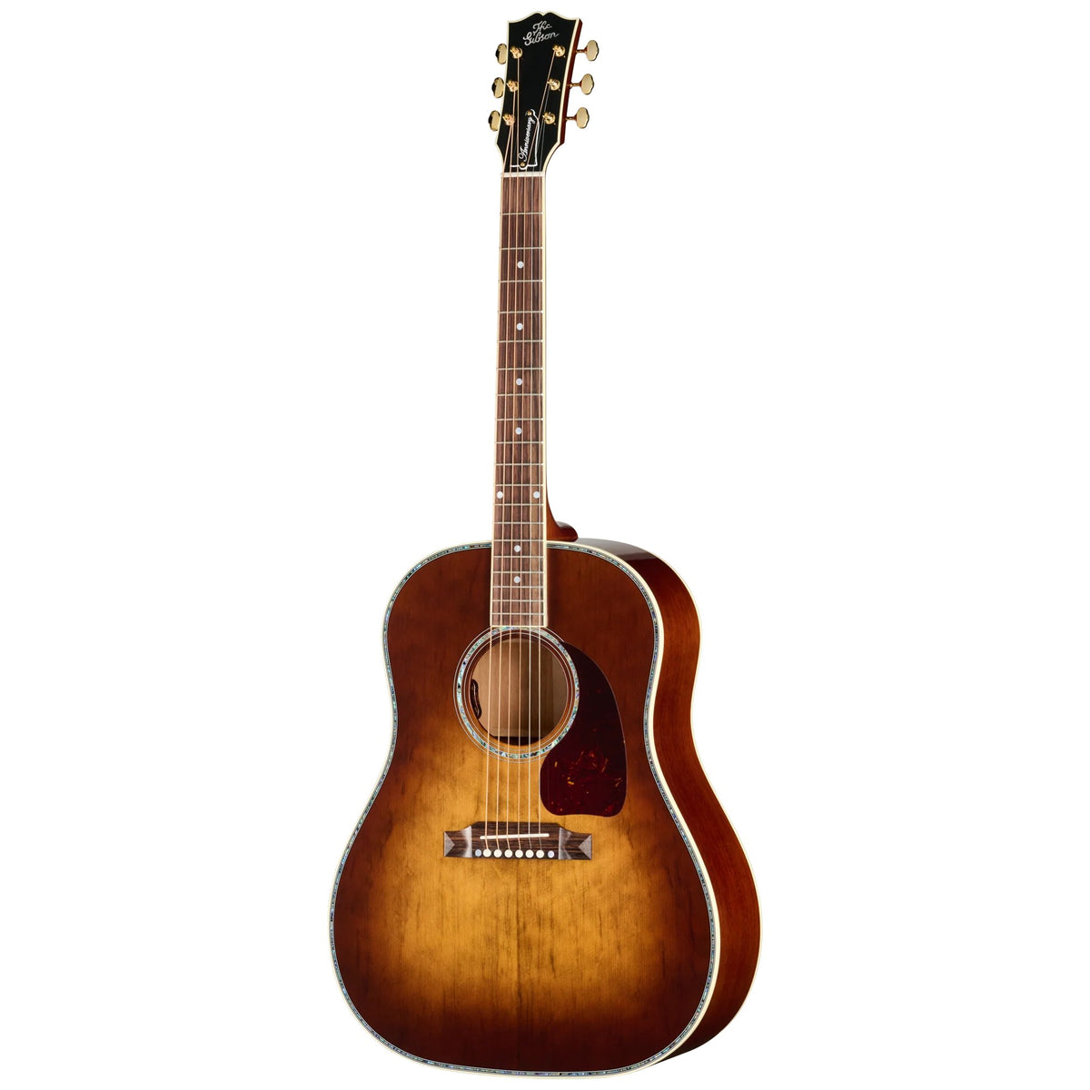 Đàn guitar acoustic Gibson J-45 Anniversary Limited Edition màu Cremona Burst – mặt trước toàn thân
