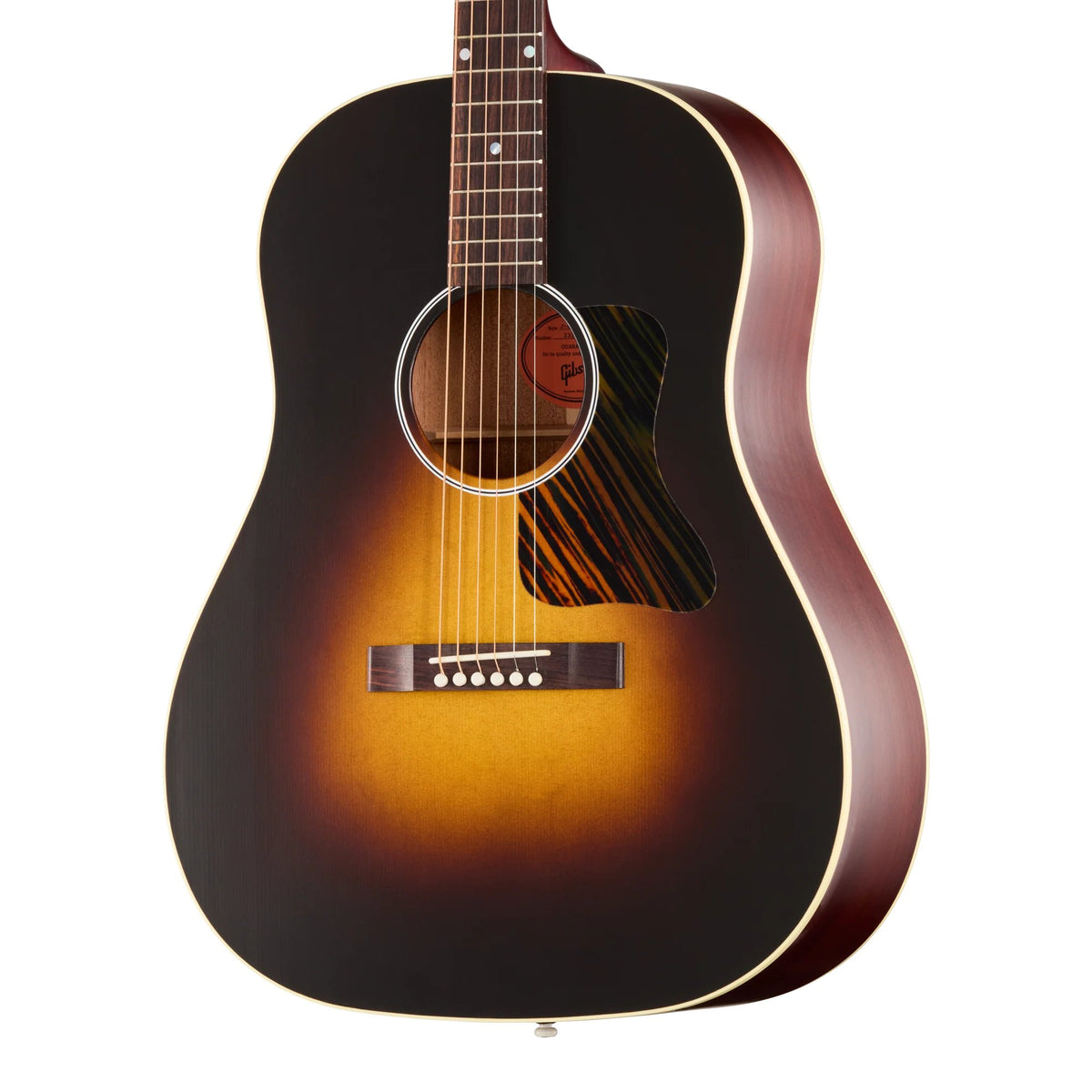 Đàn guitar acoustic Gibson J-45 Century 12-Fret màu Vintage Sunburst – cận thùng đàn mặt trước