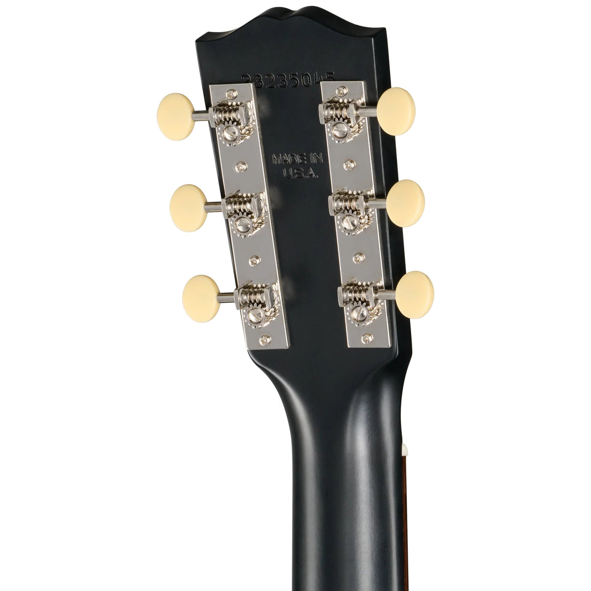 Đàn guitar acoustic Gibson L-00 Century 12-Fret màu Ebony – mặt sau đầu đàn và bộ khóa lên dây