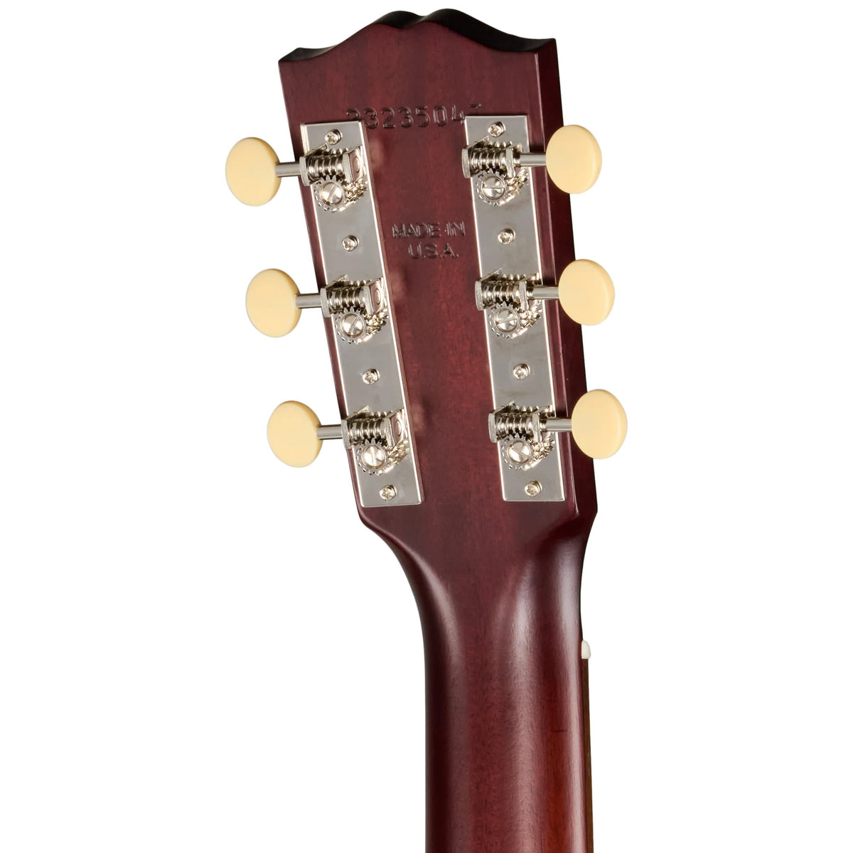 Đàn guitar acoustic Gibson L-00 Century 12-Fret màu Vintage Sunburst – mặt sau đầu đàn và bộ khóa lên dây