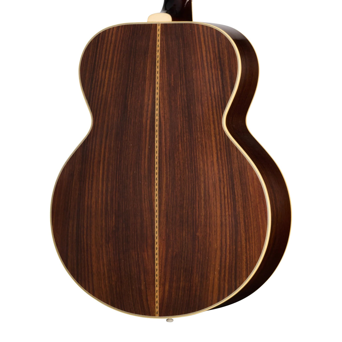 Đàn guitar acoustic Gibson Pre-War SJ-200 Rosewood màu Light Aged Faded Vintage Sunburst – cận vân gỗ mặt lưng