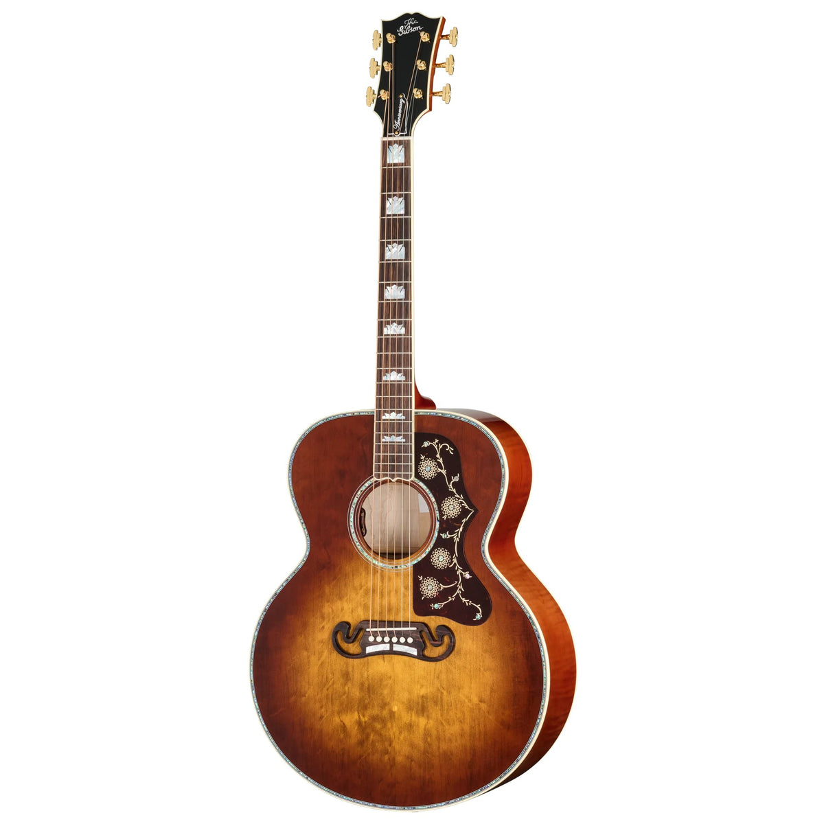 Đàn guitar acoustic Gibson SJ-200 Anniversary Limited Edition màu Cremona Burst – mặt trước toàn thân