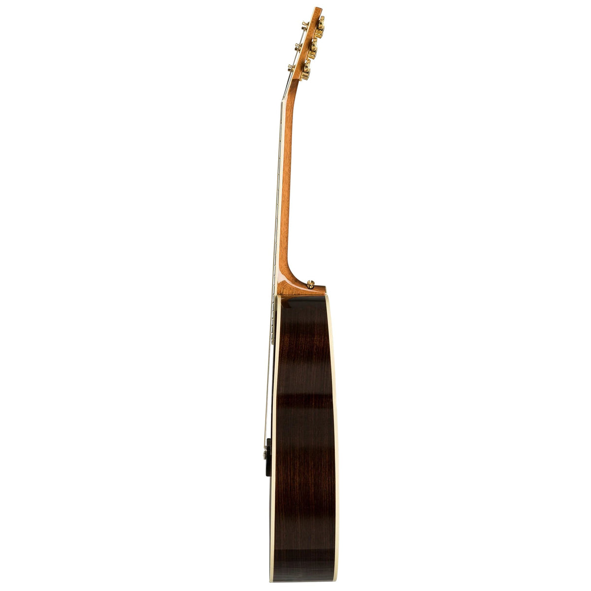 Đàn guitar acoustic Gibson SJ-200 Deluxe Rosewood màu Rosewood Burst – cận hông đàn
