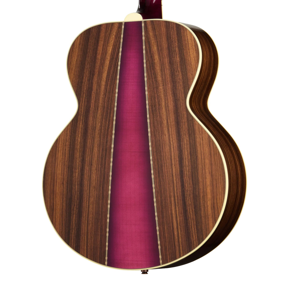 Đàn guitar acoustic Gibson SJ-200 Standard 3-Piece Back màu Merlot Burst – cận vân gỗ mặt lưng