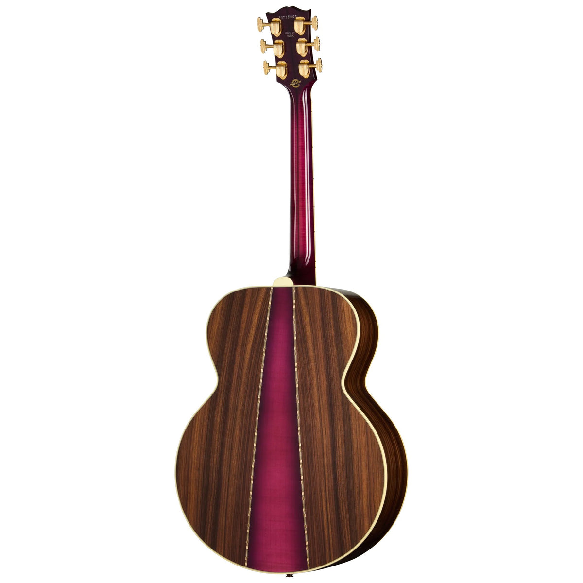 Đàn guitar acoustic Gibson SJ-200 Standard 3-Piece Back màu Merlot Burst – mặt lưng toàn thân