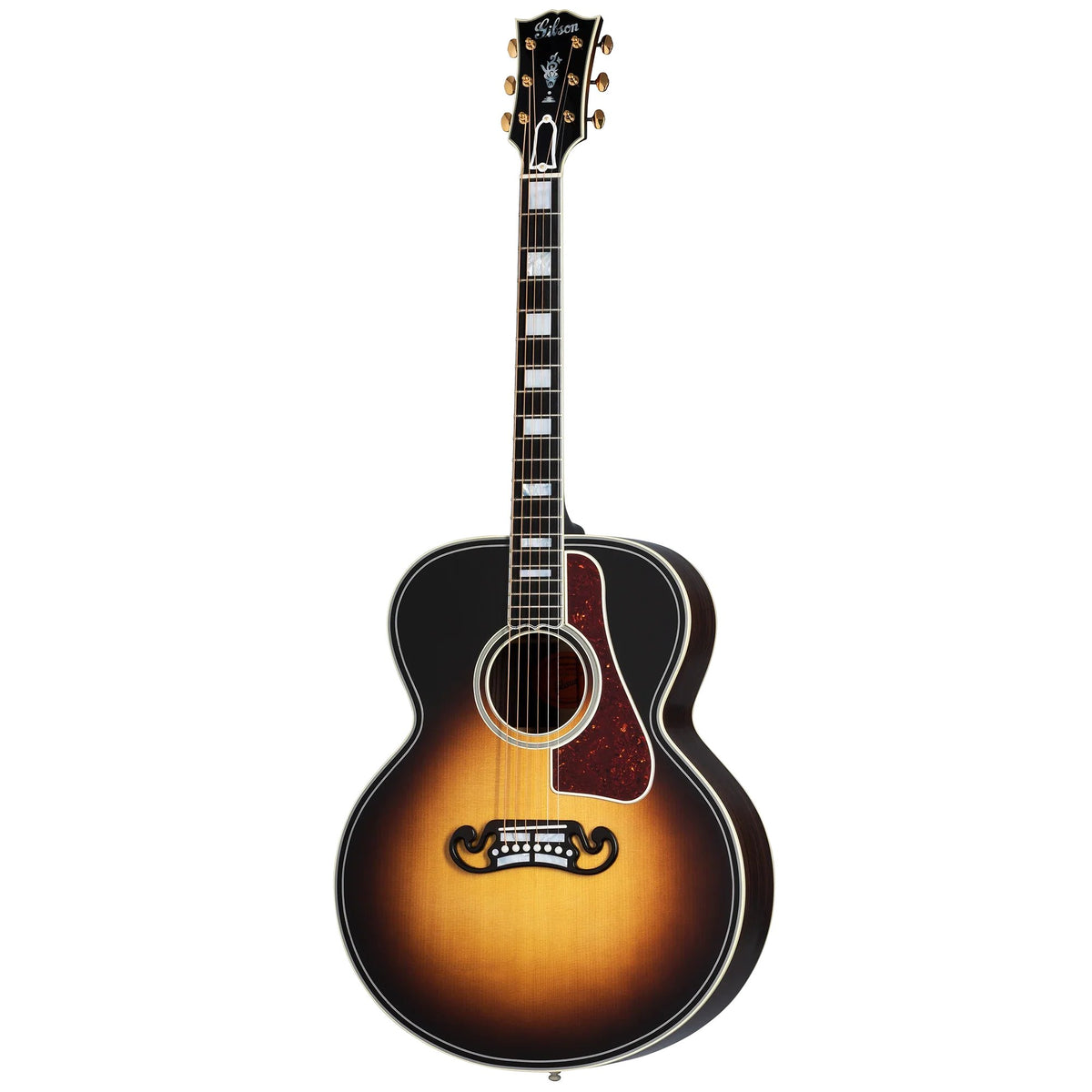 Đàn guitar acoustic Gibson SJ-200 Western Classic màu Vintage Sunburst – mặt trước toàn thân